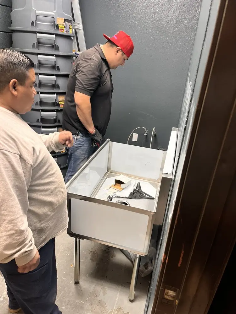 Commercial plumbing and sink installation in Rock Springs